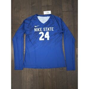 Nike Sample State Women Long Sleeve Volleyball Jersey Shirt Tigers 24 BV1012-493